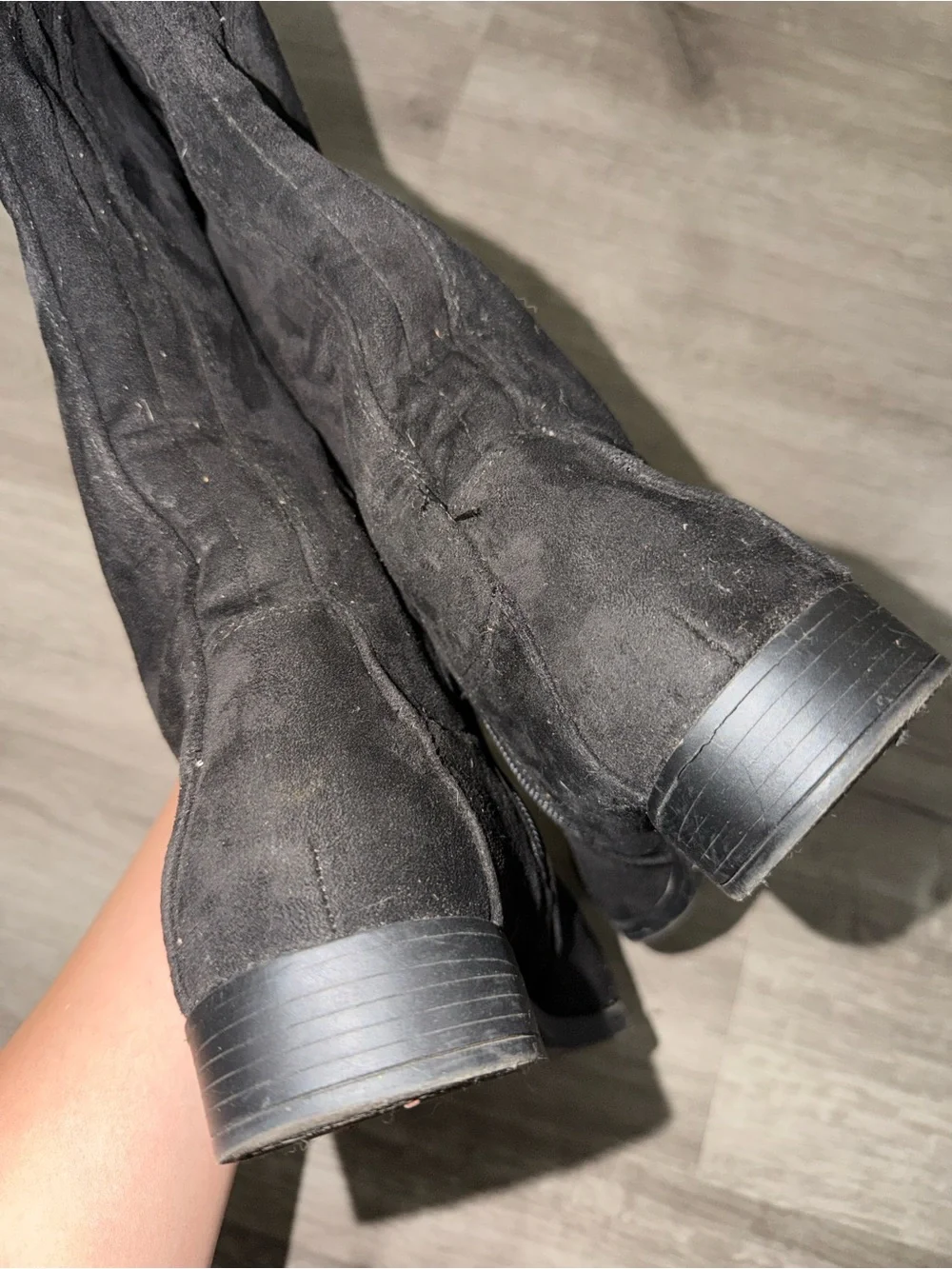 XOXO over the knee faux suede boots